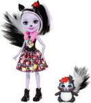 Mattel Enchantimals Lalka Ze Zwierzątkiem Skunks Fxm72