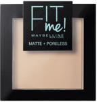 Maybelline New York Fit Me Matte Poreless Pressed Powder puder matujący do twarzy w kompakcie 105 Natural Ivory 9g