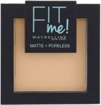 Maybelline New York Fit Me Matte Poreless Pressed Powder puder matujący do twarzy w kompakcie 120 Classic Ivory 9g