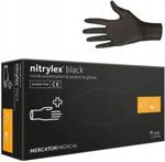 Mercator Medical Rękawice Nitrylowe Rękawiczki Black Czarn