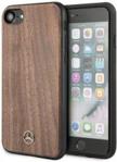 Mercedes iPhone 7/8/SE 2020 hard case brązowy/brown Wood Line Walnut (MEHCI8VWOLB)