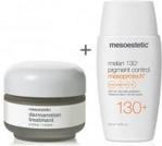 Mesoestetic Dermamelan + Mesoprotech Melan 130+ ZESTAW Krem na przebarwienia 30 g + Fluid koloryzujacy SPF50+ 50 ml