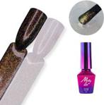 Molly Lac Top no wipe Hollywood z drobinkami MollyLac Golden Flower 5ml