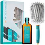 Moroccanoil Oil Treatment And Paddle Brush Zestaw Olejek Do Każdego Rodzaju Włosów 100ml + Szczotka