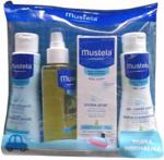 Mustela Niezbędnik Maluszka Żel Do Mycia 100Ml + Woda Oczyszczająca 100Ml + Olejek Do Masażu 100Ml + Krem Do Twarzy 40Ml