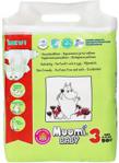 Muumi Baby Pieluchy 3 Midi 50Szt Pieluszki Hipoalergiczne I Ekologiczne 5-8Kg