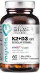 MYVITA Silver naturalna witamina K2 100mcg + D3 Forte 4000j.m. 60 kaps