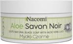Nacomi 100% Naturalne Mydło Czarne Z Sokiem Z Aloesu Savon Noir Natural Black Soap With Aloe Vera Juice 125 G