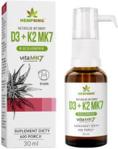 Naturalne Witaminy D3 + K2 MK7 w Oleju Konopnym Krople 30ml HempKing