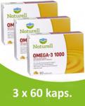 Naturell Omega-3 1000 x 60 kaps - Naturell Omega-3 1000 w trójpaku 3 x 60 kaps