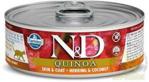 N&D Cat Quinoa Skin & Coat Herring Śledź 80g