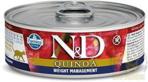 N&D Cat Quinoa Weight Management Jagnięcina Brokuły i Szparagi 80g