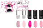 NeoNail Cherry Blossom Collection Set, Zestaw 5 Lakierów Hybrydowych, 5x3ml