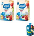 Nestle Kaszka Mleczno-Ryżowa Jabłko Wiśnia dla niemowląt po 8 Miesiącu 2x230g + Deserek
