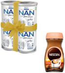 NESTLE NAN OPTIPRO Plus 2 HM-O Mleko Modyfikowane dla niemowląt powyżej 6 Miesiąca 4x800g + Kawa Nescafe Crema