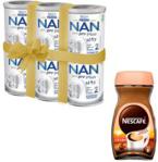 NESTLE NAN OPTIPRO Plus 2 HM-O Mleko Modyfikowane dla niemowląt powyżej 6 Miesiąca 6x800g + Kawa Nescafe Crema