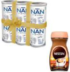 NESTLE NAN OPTIPRO Plus 3 HM-O Mleko Modyfikowane Junior dla dzieci po 1. Roku 6x800g + Kawa Nescafe Crema