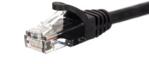 Netrack patchcord RJ45 (osłonka zalewana, kat. 5e UTP, 1.5m, czarny) (BzPAT1P5UK)