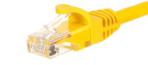 Netrack patchcord RJ45, osłonka zalewana, kat. 6 UTP, 0.5m żółty - BzPAT0P56Y