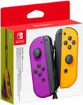 Nintendo Joy-Con Controller Neon Purple Orange Para