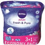 Nivea Baby Chusteczki Pure & Fresh 3+1 4x63szt