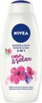 Nivea Shower&Bath Care&Relax Żel Pod Prysznic I Płyn Do Kąpieli 2 W 1 Malwa I Hibiskus 750ml