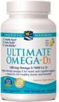 Nordic Naturals Kwasy Omega + Witamina D3 Ultimate Omega-D3 O Smaku Cytrynowym 60 kaps