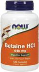 Now Foods Betaine HCl 648 mg BETAINA 120 kaps.