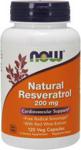 Now Foods Natural Resveratrol 200mg 120 kaps.