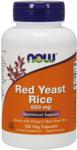 NOW FOODS Organic Red Yeast Rice Drożdże Czerwonego Ryżu 600mg 120 kaps