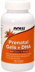 NOW FOODS Prenatal Gels + DHA 180kaps.