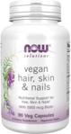 NOW Foods Vegan HAIR SKIN & NAILS + BIOTYNA 5000 90 kaps