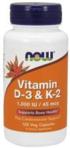 Now Foods Witamina D3+K2 Mk7 120 Kaps