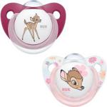 NUK Disney Classics Bambi Silikonowy smoczek uspokajający 18-36 mies. 2 szt.