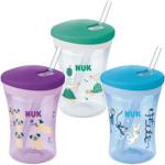 NUK Kubek niekapek Action Cup z miękką silikonową słomką 230ml