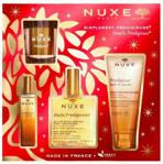 Nuxe Prodigieux XMASS suchy olejek pielęgnacyjny 100ml+olejek pod prysznic,100 ml+Perfumy, 15 ml+świeca zapachowa, 70g