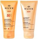 NUXE Sun Zestaw Krem do opalania twarzy SPF50 50ml + Balsam do ciała po opalaniu 50 ml