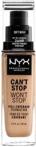 NYX Professional Can't Stop Won't Stop Podkład Kryjący 07.5 Soft Beige 30ml