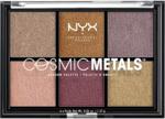 NYX Professional Makeup COSMIC METALS SHADOW PALETTE Paleta 6 metalicznych cieni do powiek