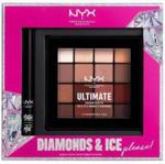 Nyx Professional Makeup Zestaw Diamonds & Ice Please Shadow & Liner Set Paleta cieni + Eyeliner 2Ml