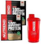 Odżywka białkowa Nutrend 100% Whey Protein 2X1000G Strawberry + Shaker