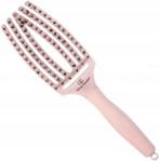 Olivia Garden Fingerbrush Nano Ionic płaska szczotka Pastel Pink