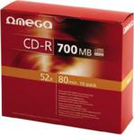 Omega CD-R 700MB 52X SLIM CASE*10 (56104)