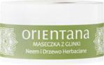 Orientana Oczyszczająca maseczka z glinki do skóry tłustej Neem i Drzewo Herbaciane 50 g