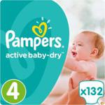 Pampers Active Baby-Dry rozmiar 4 (Maxi) 132 pieluszki