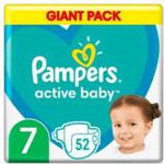 Pampers Active Baby Pieluchy Rozmiar 7 (15Kg+) 52 Szt