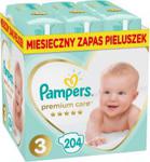 Pampers Pieluchy Premium Care MSB rozmiar 3, 204 pieluszki