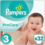 Pampers ProCare Rozmiar 3, 32 Pieluchy