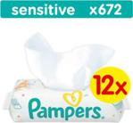 Pampers Sensitive Chusteczki nawilżane 12 x 56 szt.