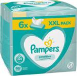 Pampers Sensitive Chusteczki nawilżane 6 x 80 szt.